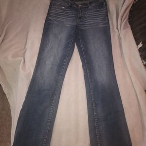 BKE Women's Dark Blue Flare Jeans